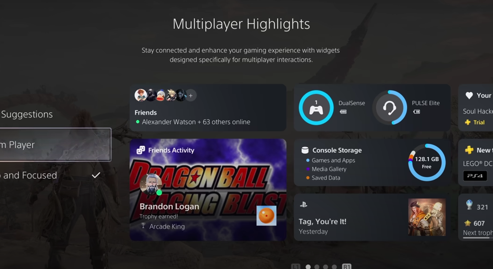New PlayStation 5 UI - Image Credit - Mystic YouTube
