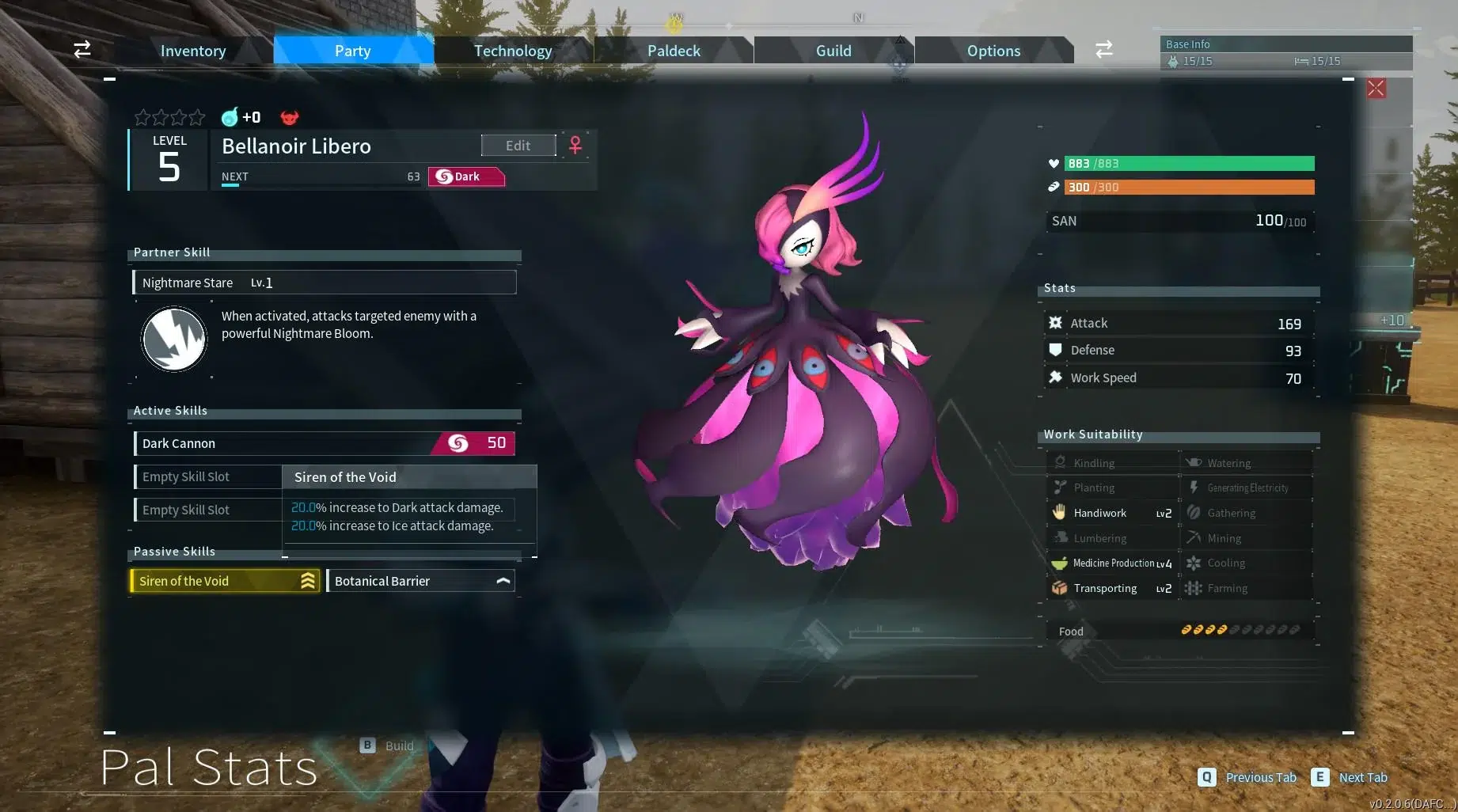 Bellanoir Libero In-game Screenshot of Raid Pal