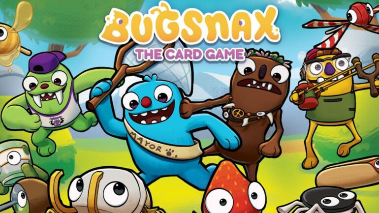 Bugsnax card game title banner