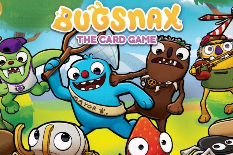 Bugsnax card game title banner