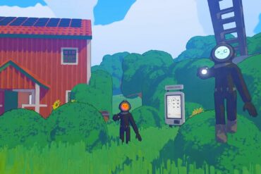 Players in the hub area in Content Warning