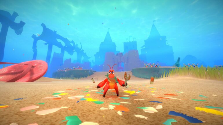 Kril posing in Another Crab's Treasure