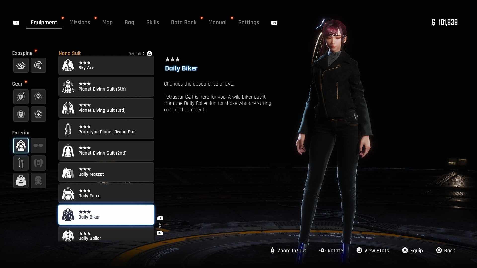 The Daily Biker Outfit in Stellar Blade