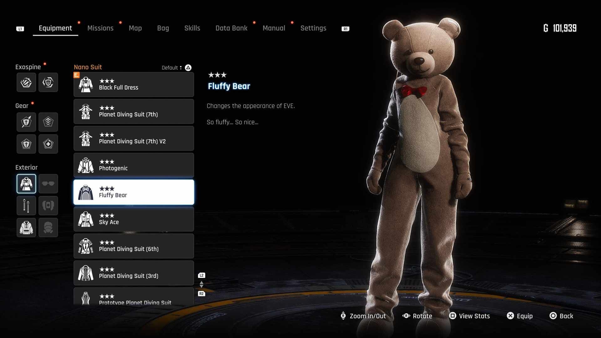 The Fluffy Bear Suit in Stellar Blade