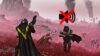 Helldivers 2 player with a mic symbol above them