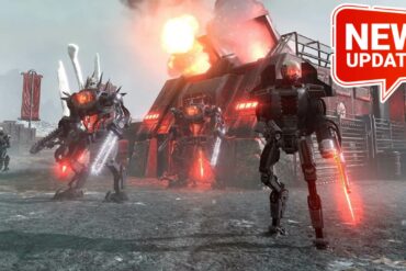 Helldivers 2 Automatons with update logo