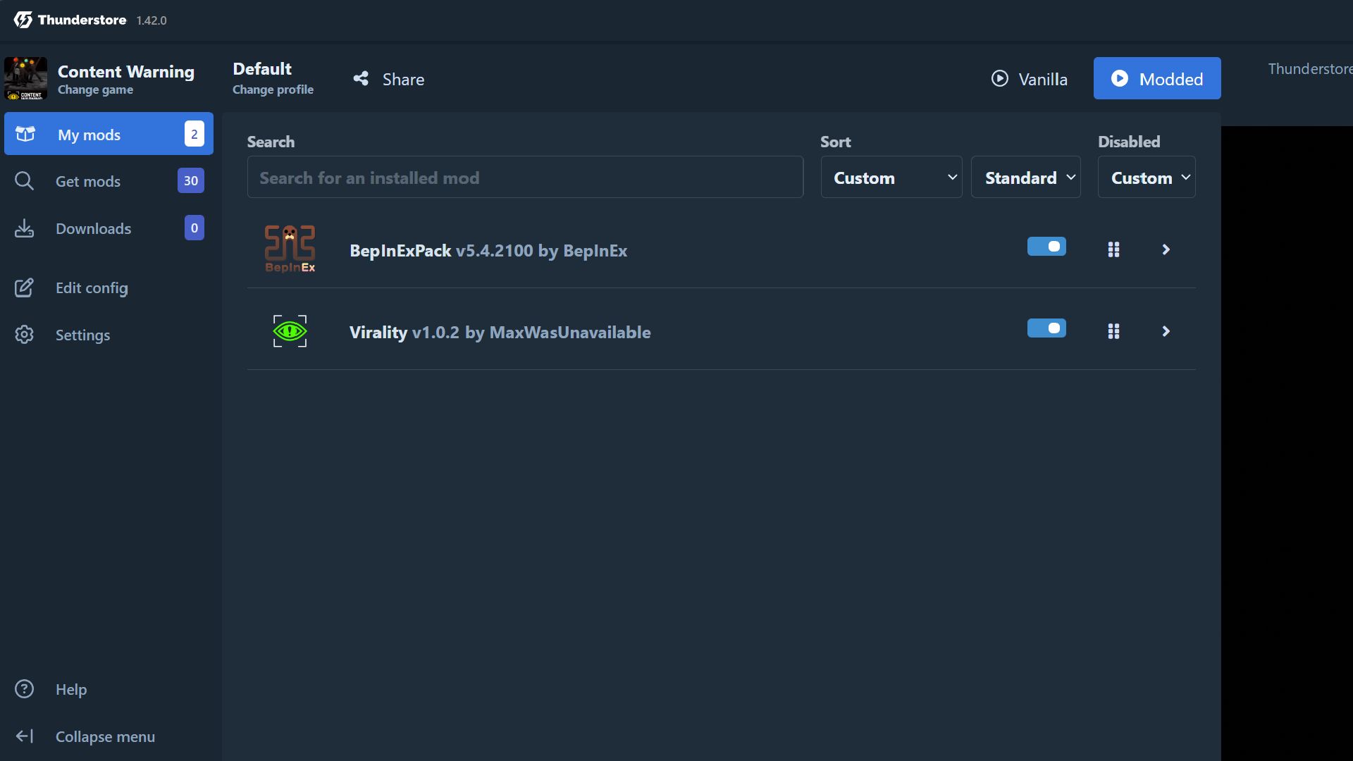 Content Warning Mod Manager