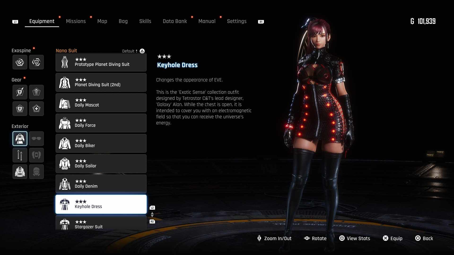 The Keyhole Dress Outfit in Stellar Blade