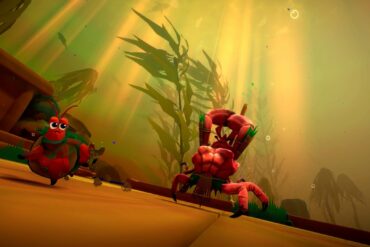 Kril fighting boss Another Crab's Treasure