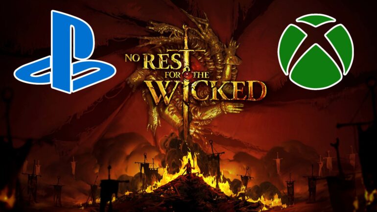 No Rest for the Wicked with console logos