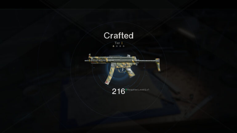Once Human MP5 Weapon Crafting