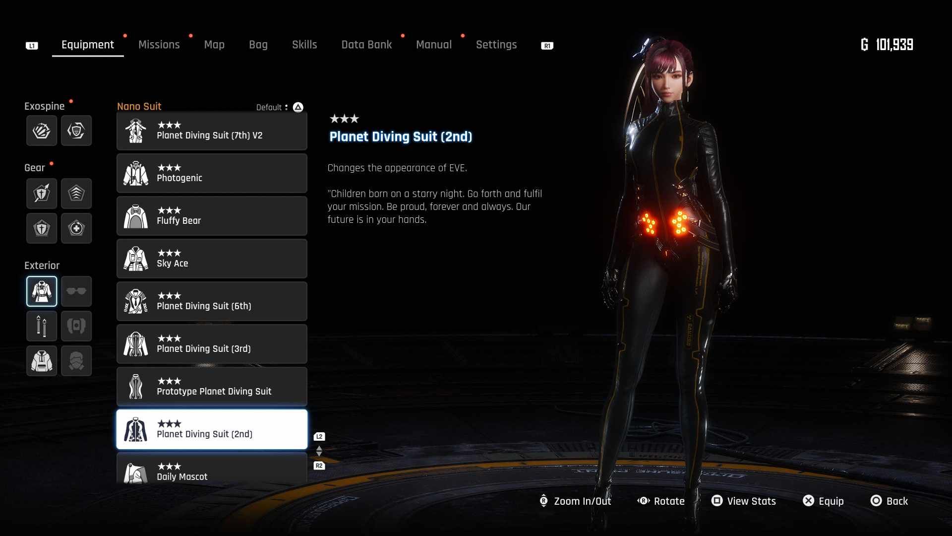 The Planet Diving Suit (2nd) Outfit in Stellar Blade
