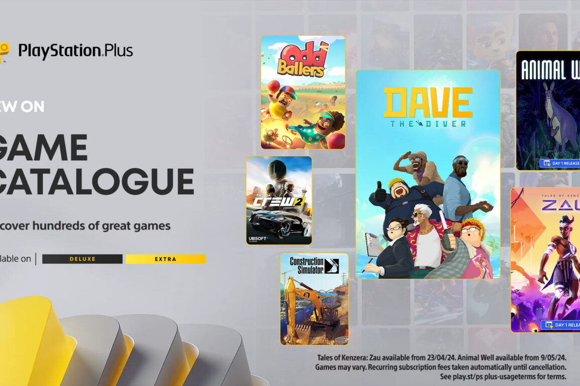 April PlayStation Plus Catalogue Includes Dave the Diver, The Crew 2, and More
