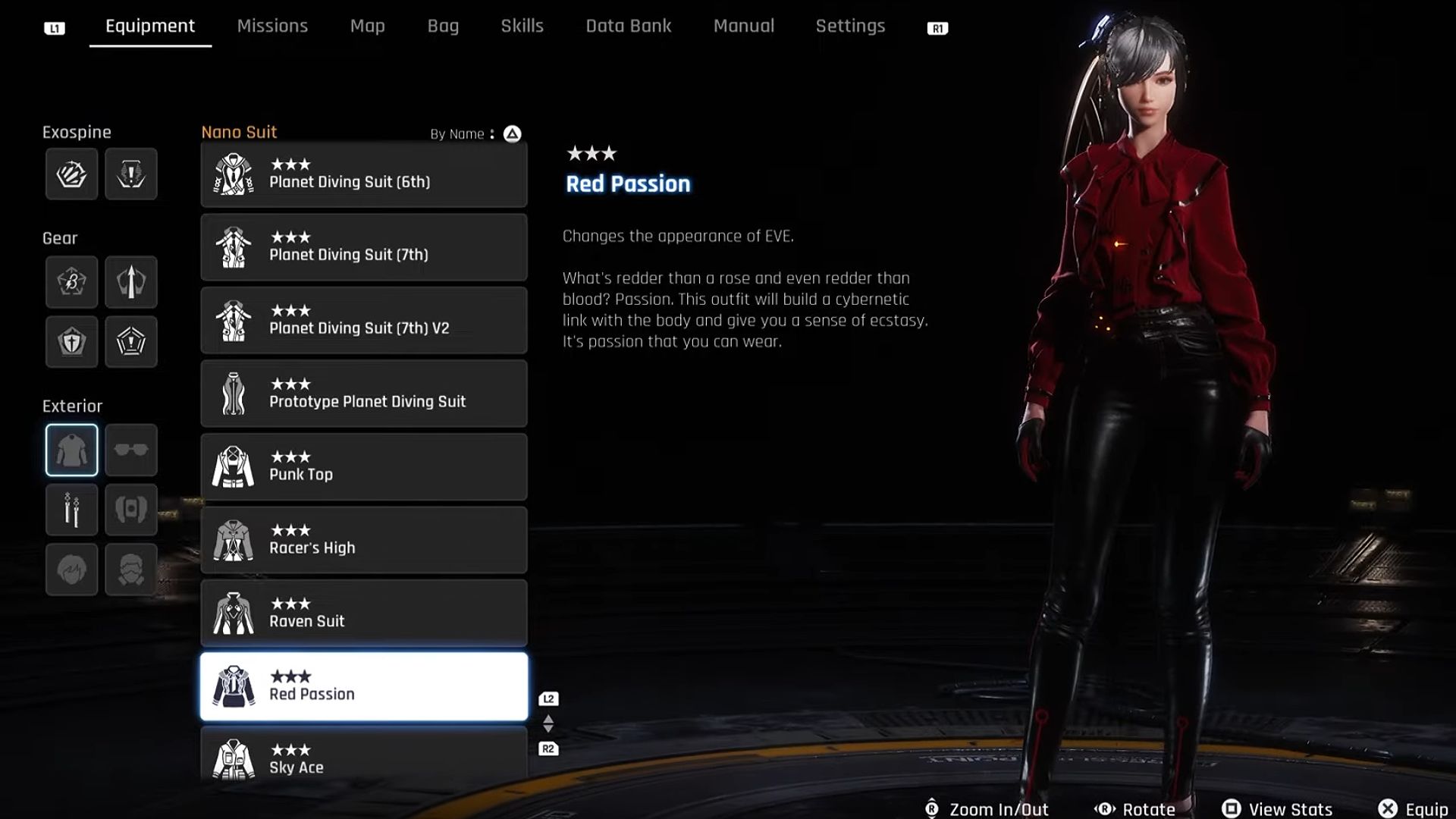 The Red Passion Outfit in Stellar Blade