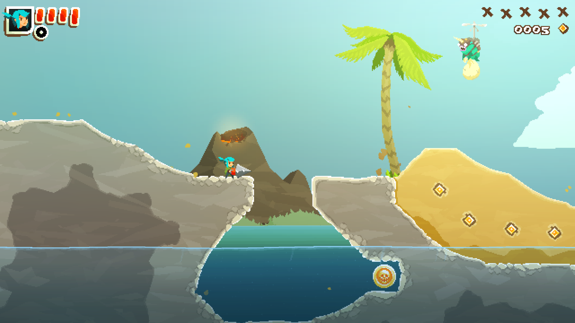 Pepper Grinder Stage 2-A Coin 4 Location