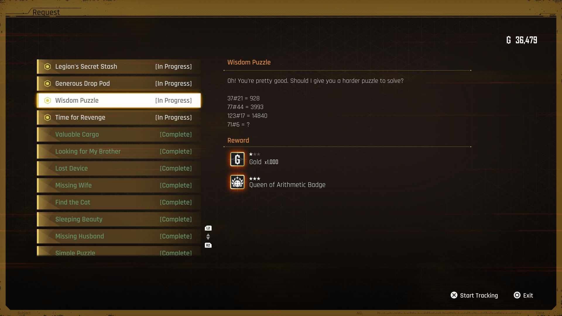 The Wisdom Puzzle Request in Stellar Blade