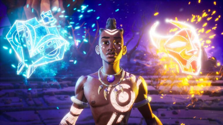 Tales of Kenzera: Zau character with spiritual masks