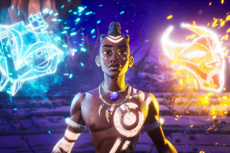 Tales of Kenzera: Zau character with spiritual masks