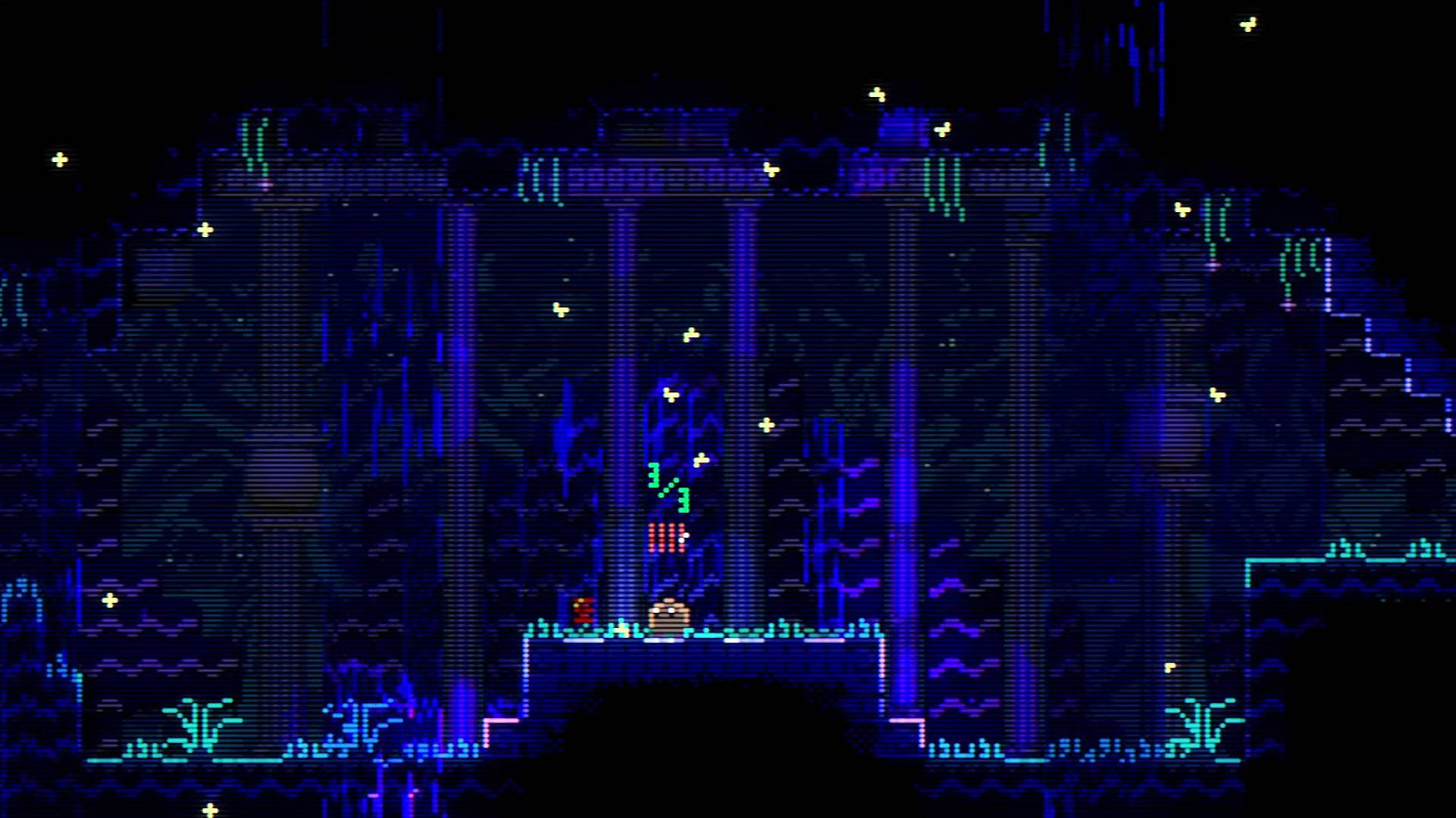 Animal Well firecrackers in room