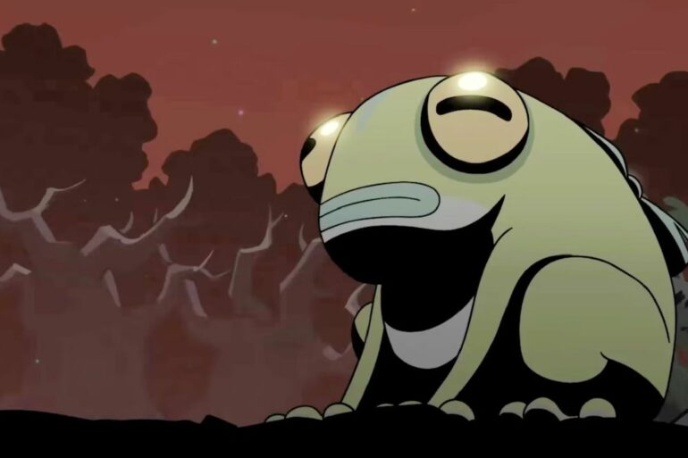 art of Frinos the Frog from Hades 2