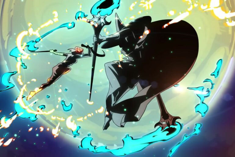 Hecate fighting Melinoe in Hades 2