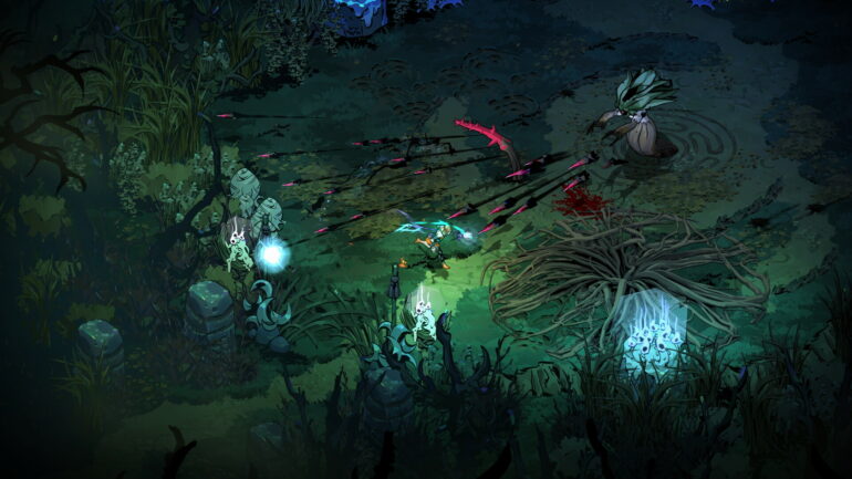 Hades 2 character fighting boss enemy