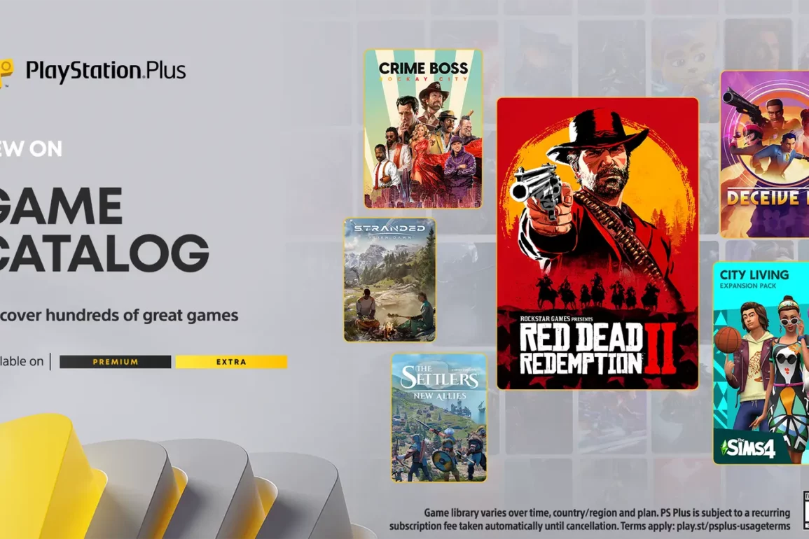 PlayStation Plus Game Catalogue for May Features Red Dead Redemption 2, Deceive Inc., Crime Boss: Rockay City, and More