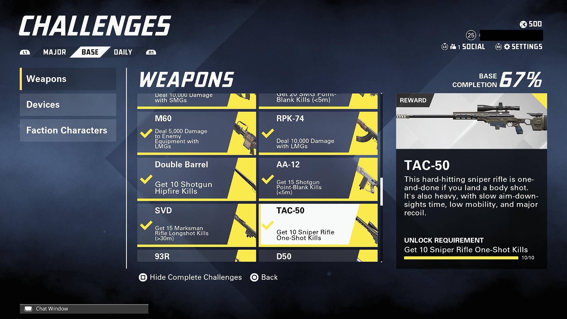 TAC 50 challenge XDefiant