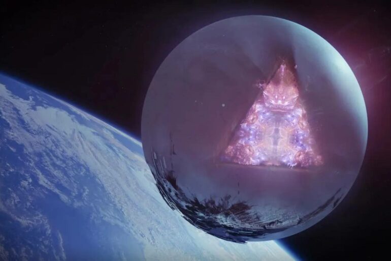 Destiny 2: The Final Shape traveler in space