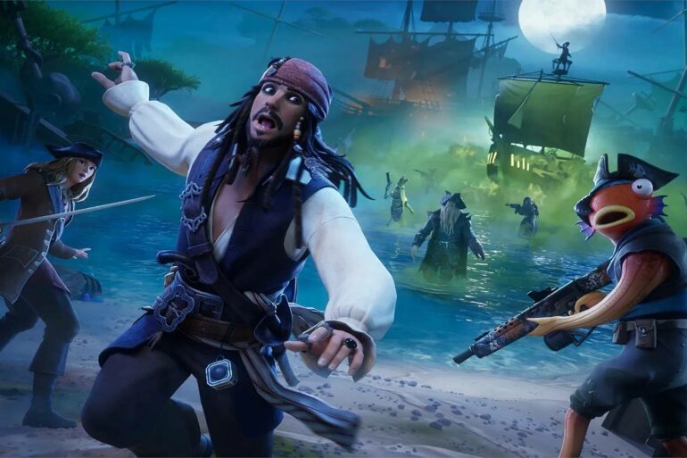 Fortnite Pirates of the Caribbean collab art