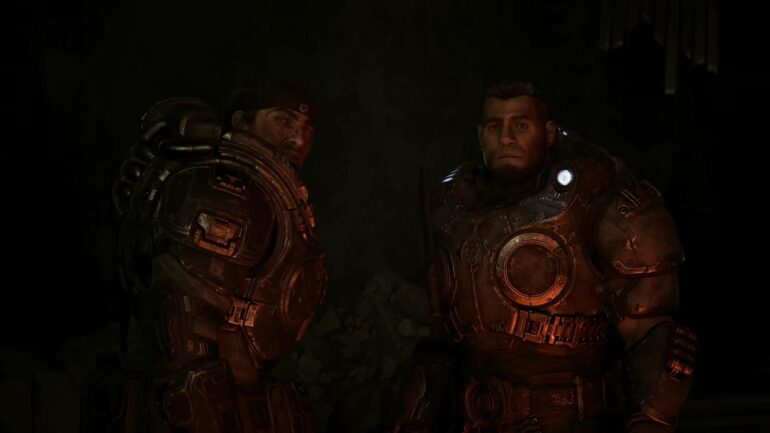 Gears of War: E-Day marcus and dom together