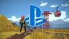 Dungeons of Hinterberg gameplay with the playstation logo behind it