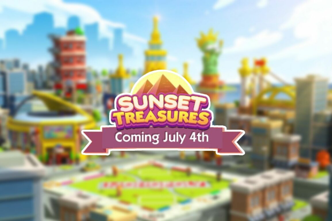 Monopoly Go: Sunset Treasures Digging Event Levels & Rewards