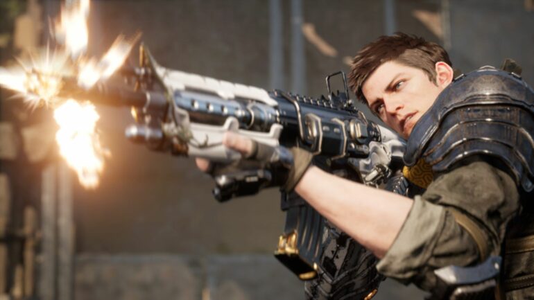Lepic shooting a gun in The First Descendant